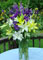 Garden floral arrangement for church