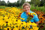 Renee in her Flower Farm